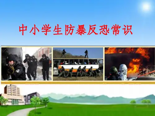 防暴反恐宣传片ppt课件