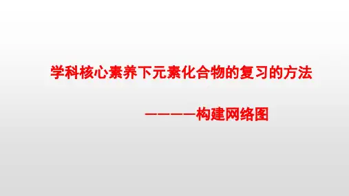 学科核心素养下元素化合物的复习的方法--构建网络图
