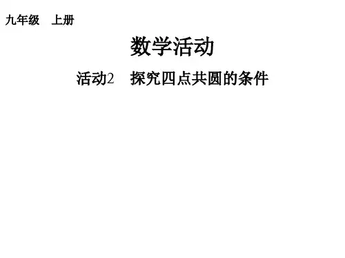 探究四点共圆的条件  正式稿