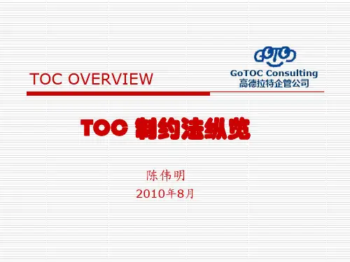 TOC制约法纵览概述(PPT 105页)