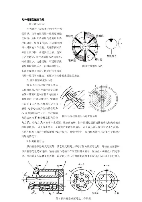 几种常用的液压马达