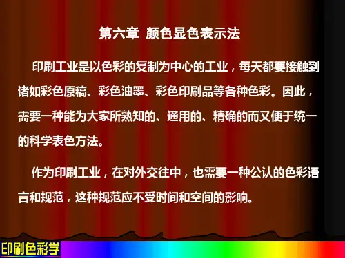 第六章【颜色的显色表示法】