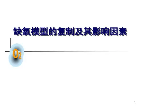 实验课理论-缺氧模型的复制及其影响因素医学PPT课件