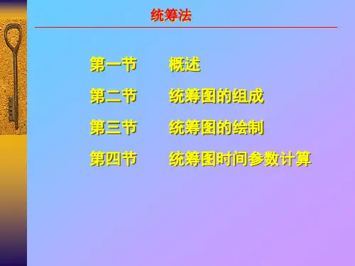 很难找到的统筹法培训课件