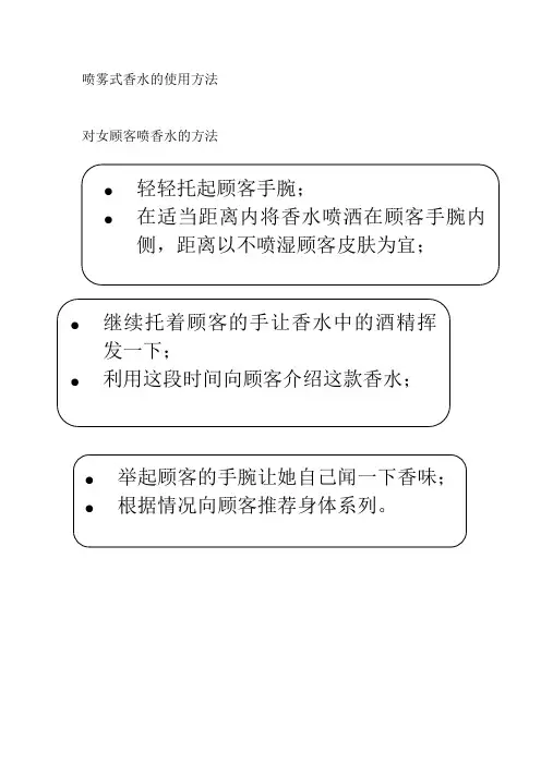 香水销售技巧