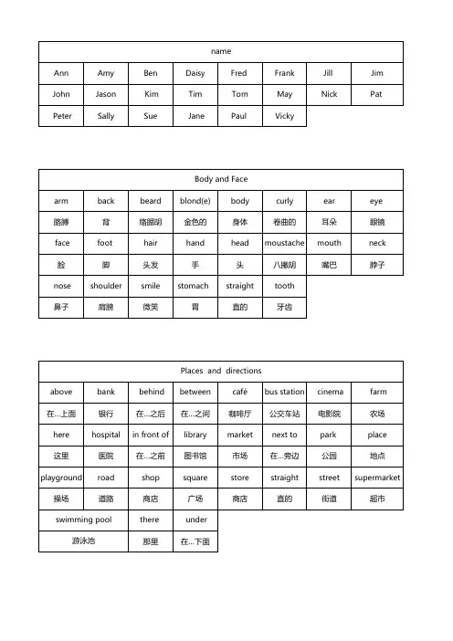 剑二词汇