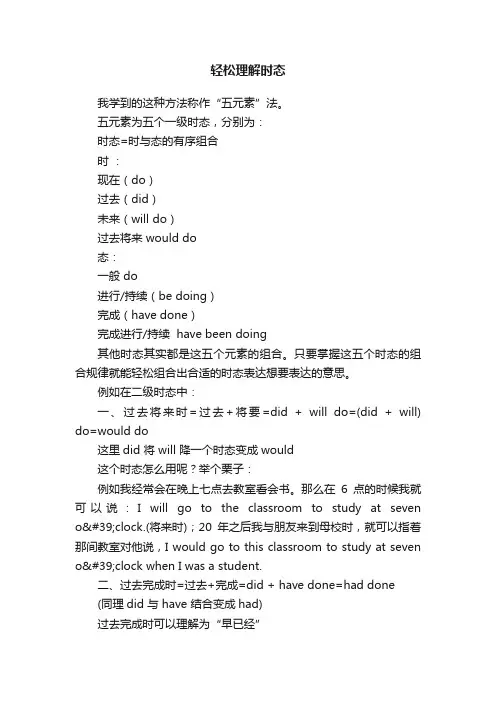 轻松理解时态
