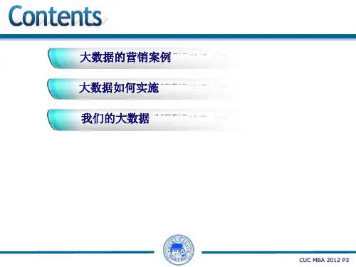 大数据的营销案例(PPT 30页)