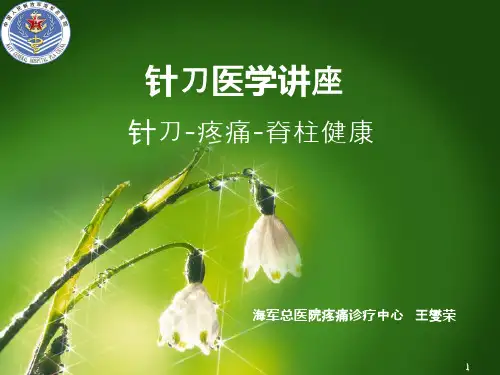 针刀医学讲座(最终版)PPT参考幻灯片