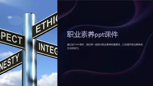 《职业素养ppt课件》