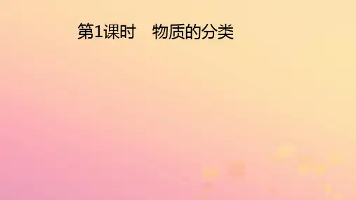 新教材高中化学第一章物质及其变化第一节物质的分类及转化第1课时物质的分类ppt课件新人教版必修第一册