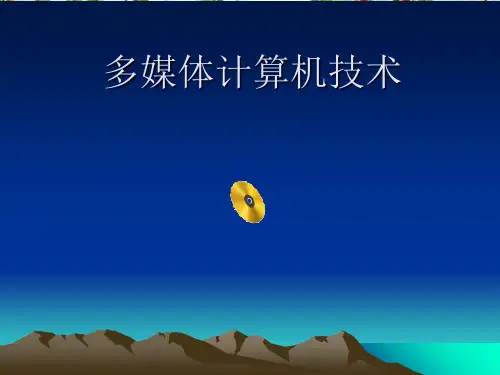 多媒体技术概述 (PPT 101页)