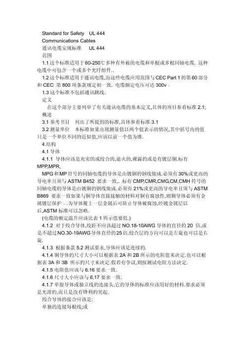UL444中文版