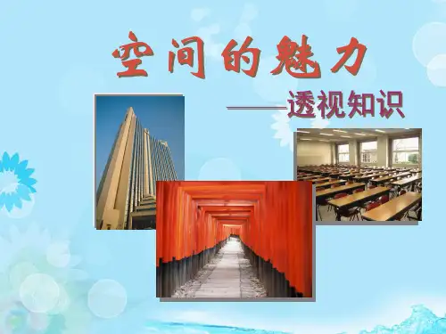 初中美术《空间的魅力——透视知识》课件 人教新课标版