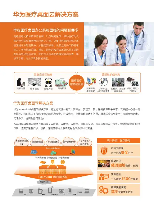 华为医疗行业FusionCloud桌面云解决方案