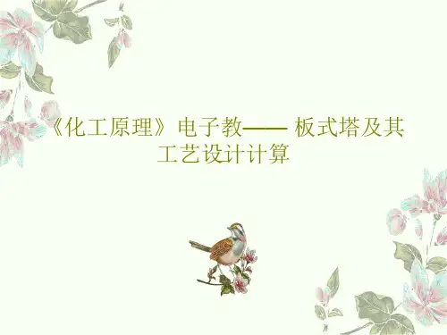 《化工原理》电子教—— 板式塔及其工艺设计计算共43页文档