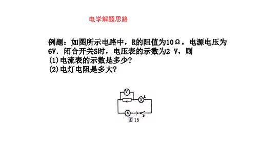 中考物理复习-电学解题思路、故障分析判断、探究欧姆定律