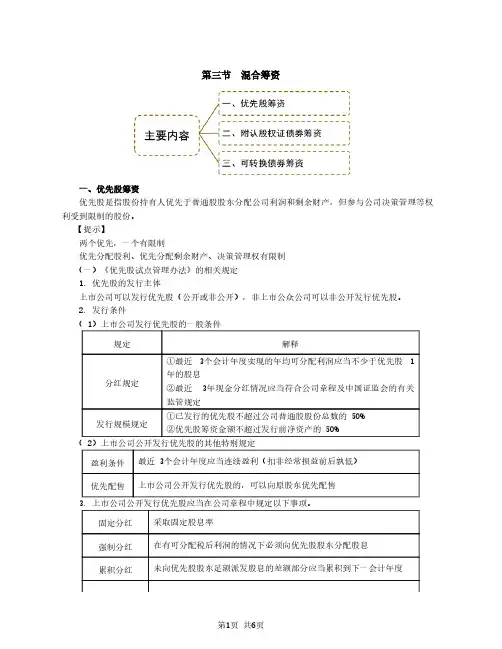 2020注会(CPA) 财管 第74讲_优先股筹资与附认股权证债券筹资(1)