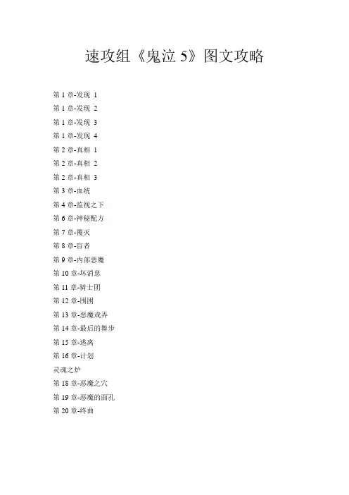 鬼泣5 图文攻略 70页真情版
