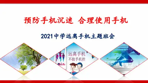 2021中学远离手机主题班会(优质)PPT课件《预防手机沉迷 远离网络游戏》