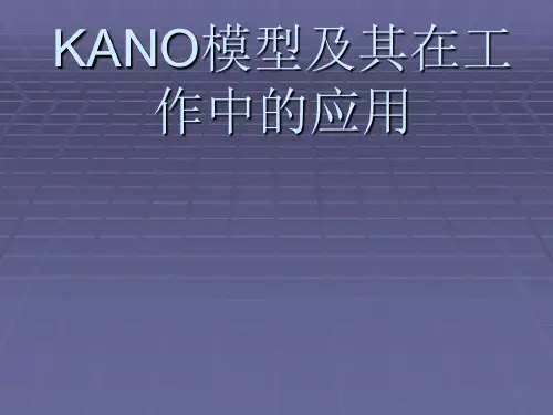 KANO模型及其应用ppt课件