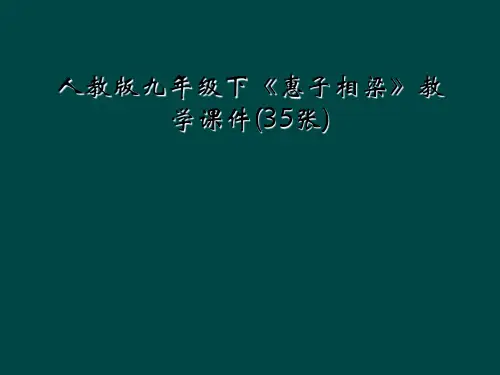 人教版九年级下惠子相梁教学课件35张