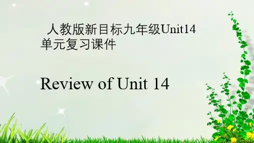 人教版新目标九年级Unit单元复习张教学课件
