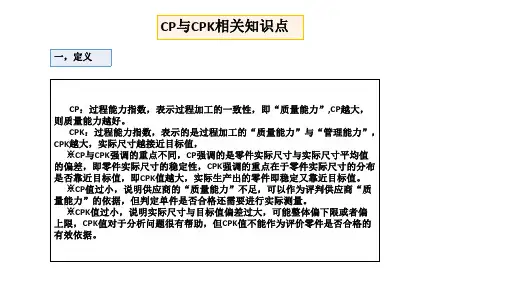 CP与CPK知识点分享