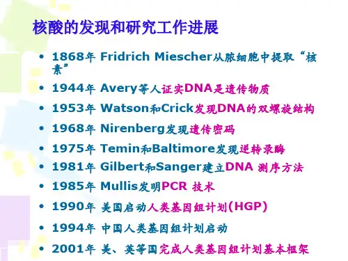 生物化学周爱儒第六版第二章核酸的结构与功能