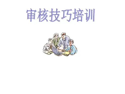 审核技巧培训课件(共 38张PPT)