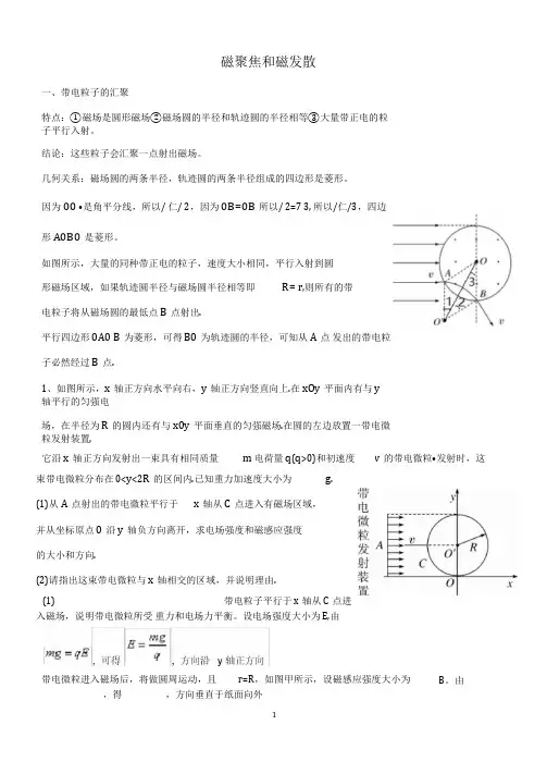 磁聚焦和磁发散