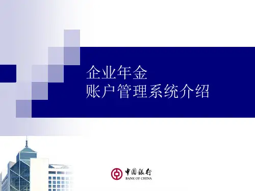 企业年金帐户管理介绍