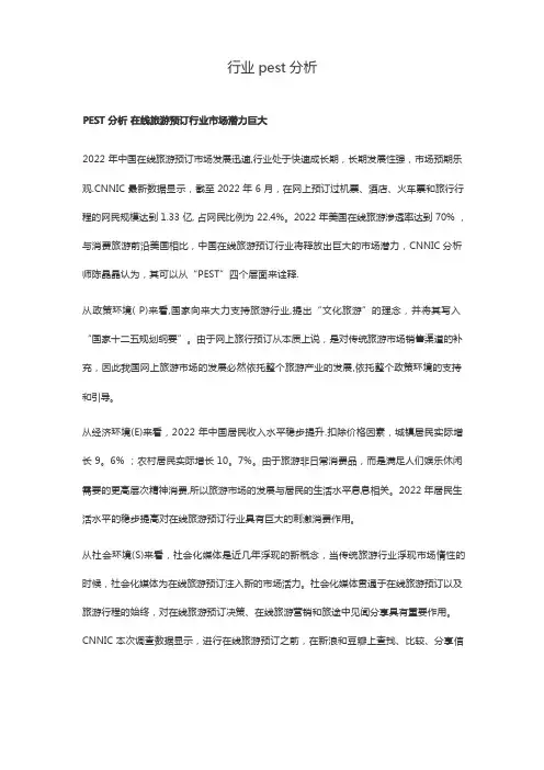 行业pest分析
