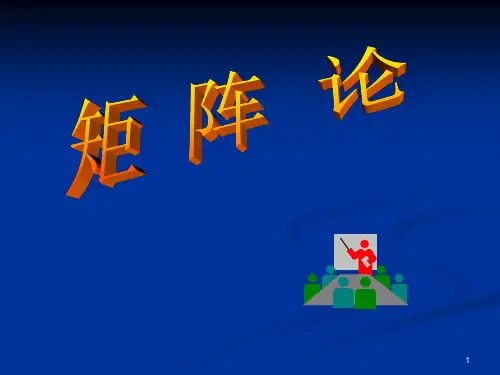 南航矩阵论第一章 ppt课件