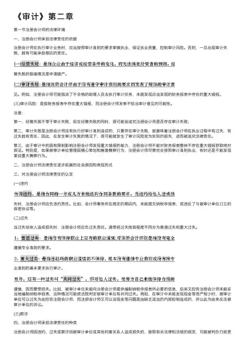 《审计》第二章