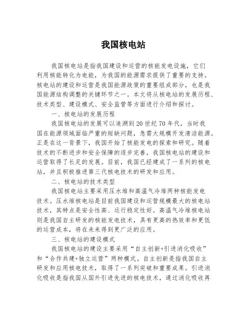 我国核电站