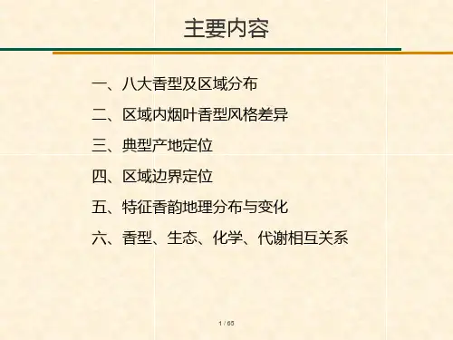 烤烟烟叶香型风格特征课件