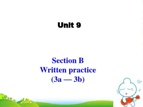人教版初中英语课标版 九年级第九单元Section B (3a — 3b) (共25张PPT)