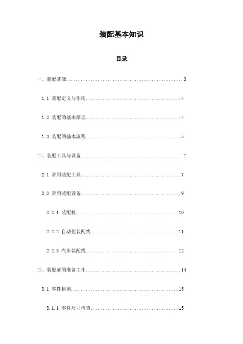 装配基本知识