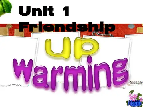 人教版高中英语 必修一 Unit 1 Friendship Warming up(共42张PPT)