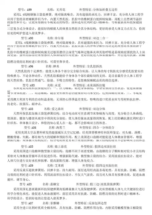 床垫功能介绍[1]