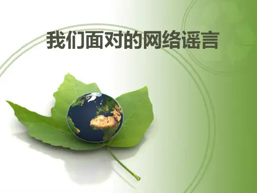 网络谣言案例分析ppt课件