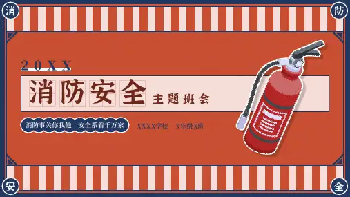 消防安全主题班会ppt课件