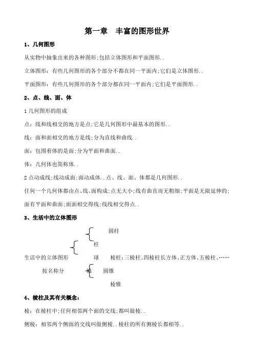丰富的图形世界知识点总结