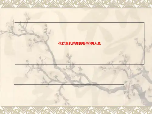 美人鱼3代打鱼机详细说明书