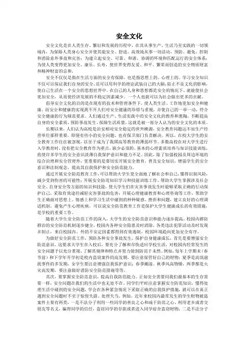 安全文化