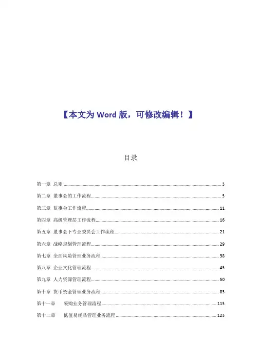 集团集团公司内部控制手册