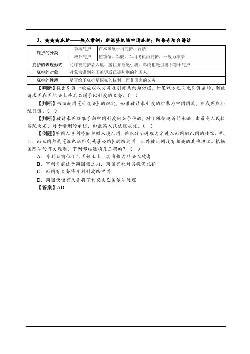 独角兽法考2019三国法基础讲义-第08节 外交及领事特权与豁免、条约法(1)-李毅