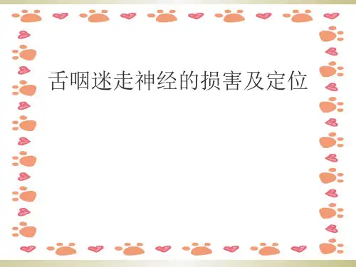 舌咽迷走神经损害及定位