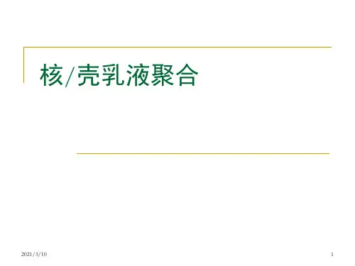 核壳乳液聚合课件ppt